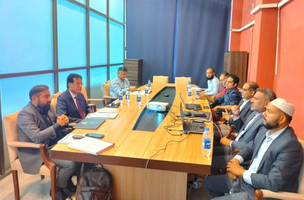 HEC Team Reviews NCQC and NCM Progress at UET Lahore; Centers Director Prof. Dr. M. Shahbaz Presents Progress Report
